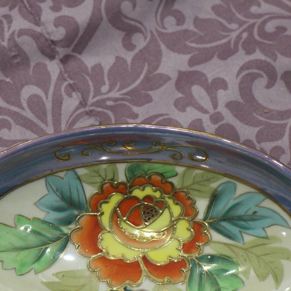 VINTAGE! FLOWER JEWELRY DISH - Picture 2 of 4